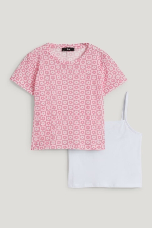 Camiseta C&A Set Of Rosas | QUKMXH-842