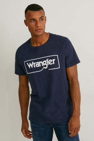 Camiseta C&A Wrangler Negras | OLRGMY-820