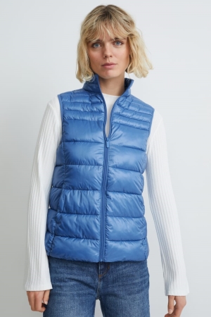 Chaquetas C&A Acolchado Gilet Azules | TZPBQJ-259