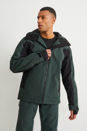 Chaquetas C&A Ski With Hood Bionic-finish®eco Verde Oscuro | DHAFPL-063