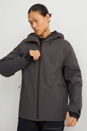 Chaquetas C&A Ski With Hood Bionic-finish®eco Gris Oscuro | PLVAKF-279