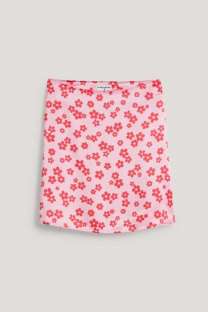 Falda C&A Clockhouse Mini Floral Rosas | JCIODB-324