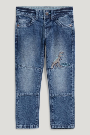 Jeans C&A Dinosaur Slim Azules Azules Claro | HSUXWB-815