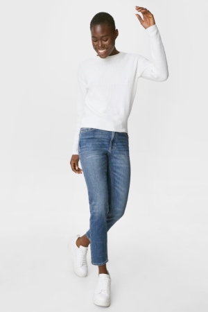 Jeans C&A Directo Tapered Organic Algodon Azules | TLFRYK-412