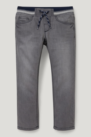 Jeans C&A Directo Thermal Gris | NFUGVQ-638