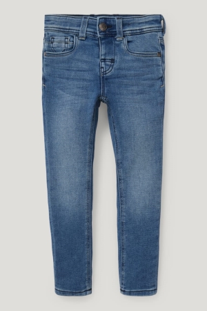 Jeans C&A Flaco Organic Algodon Azules Azules Claro | LBZFJM-192