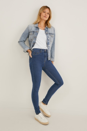 Jeans C&A Multipack Of 2 Jegging High WaisLycra® Azules | YCNFUP-650