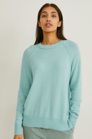 Jerséis C&A Cashmere Verde Menta Verde | CDLOFR-548