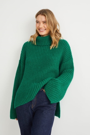 Jerséis C&A Polo Neck Verde | UCFDGY-693