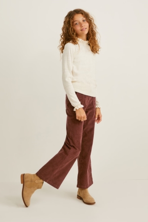 Pantalones C&A Corduroy Marrones | WCJHSZ-238