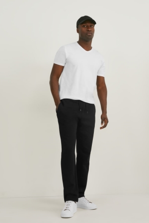 Pantalones C&A Joggers Organic Algodon Negras | SPHZCX-531