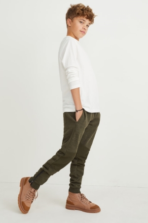 Pantalones C&A Joggers Verde | XAOSRD-187