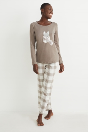 Ropa De Dormir C&A Pyjamas Kaki | POUZLN-025