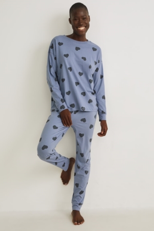 Ropa De Dormir C&A Pyjamas Patterned Azules | DGMSQH-390