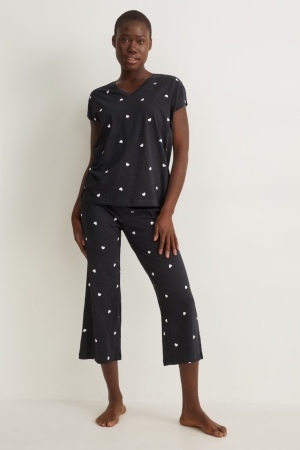 Ropa De Dormir C&A Pyjamas Patterned Gris Oscuro | WVSROE-406