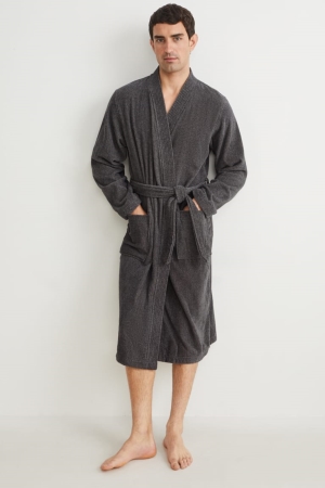 Ropa Interior C&A Bathrobe Organic Algodon Gris | IXARCS-041