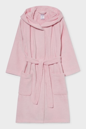 Ropa Interior C&A Bathrobe With Hood Organic Algodon Rosas | TQFAYH-329