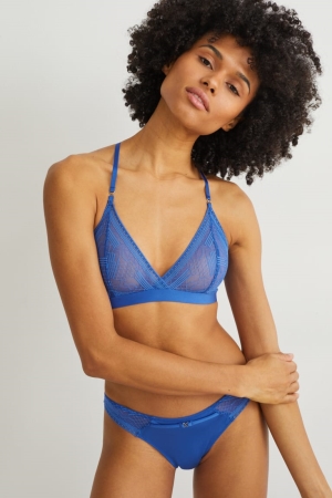 Ropa Interior C&A Bralette Azules | KWFCJE-503