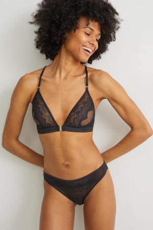 Ropa Interior C&A Bralette Negras | FSVCWN-635