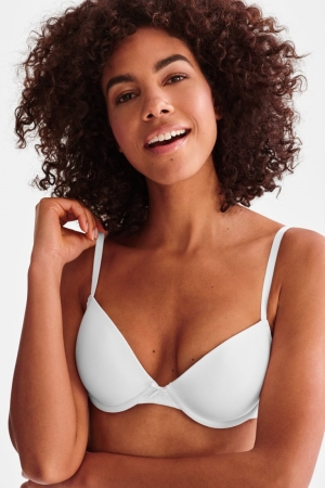 Ropa Interior C&A Multipack Of 2 Underwire Bra Demi Organic Algodon Negras Blancas | UKEYCF-916