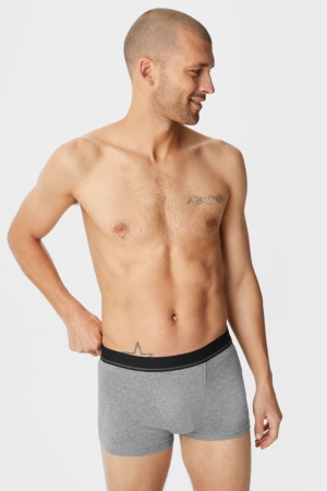 Ropa Interior C&A Multipack Of 5 Trunks Organic Algodon Lycra® Gris | IQEZRK-879