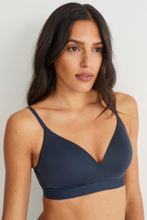 Ropa Interior C&A Non-wired Bra Acolchado Azules Oscuro | LIGMWD-439