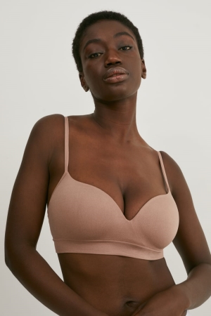 Ropa Interior C&A Non-wired Bra Acolchado Seamless Nougat | SOKDWH-658