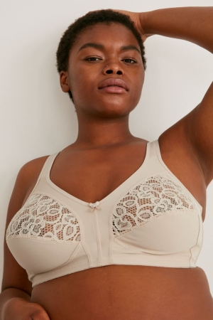 Ropa Interior C&A Non-wired Bra Beige | OREZVD-947