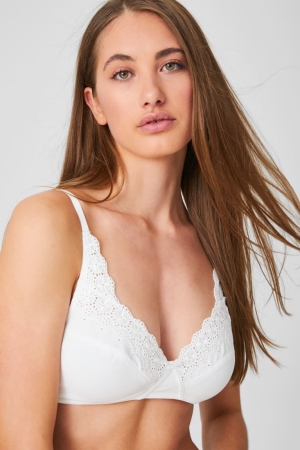 Ropa Interior C&A Non-wired Bra Blancas | CGFDAS-347