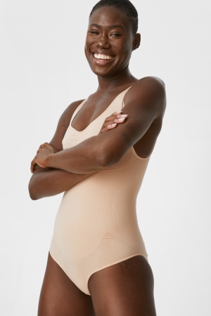 Ropa Interior C&A Shaping Body Seamless Beige | VPCUZR-391