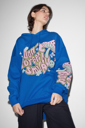 Sudadera Con Capucha C&A Clockhouse Azules | RIKXZV-986