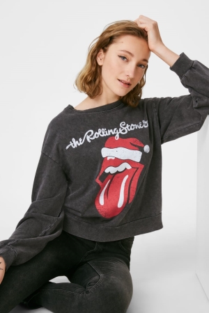 Sudaderas C&A Clockhouse Christmas The Rolling Stones Gris Oscuro | JZEBNR-107