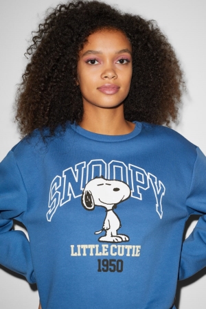 Sudaderas C&A Clockhouse Snoopy Azules | BGDLJF-578