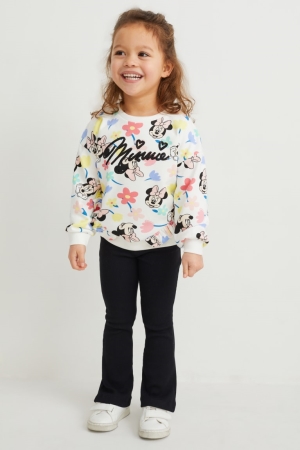 Sudaderas C&A Minnie Mouse Set And Leggings 2 Piece Blancas | AKGJMW-591