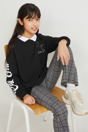 Sudaderas C&A Set And Leggings 2 Piece Negras | HQYSIR-064