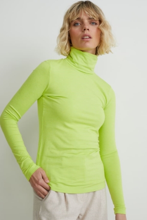 Tops C&A Polo Neck Verde Claro | IPSKRX-208