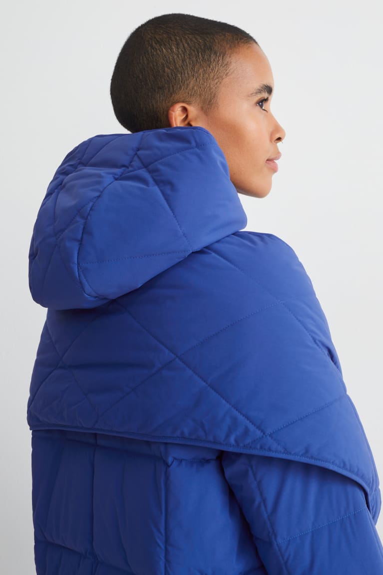 Abrigos C&A Acolchado With Hood Recycled Azules | TDNBCV-680