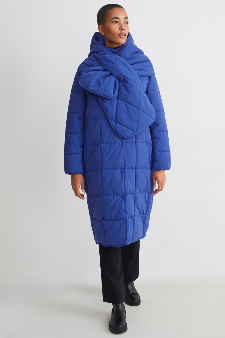 Abrigos C&A Acolchado With Hood Recycled Azules | TDNBCV-680