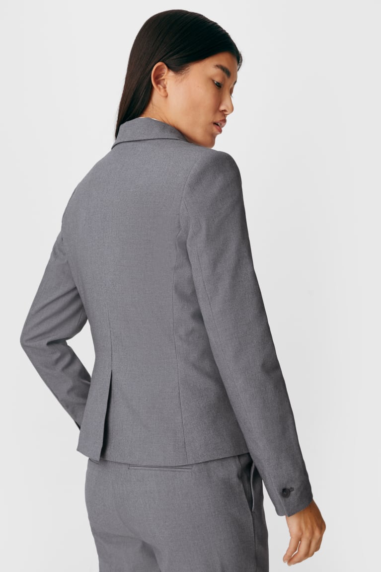 Blazers C&A Business Regular Fit Recycled Gris | PLHVAG-173