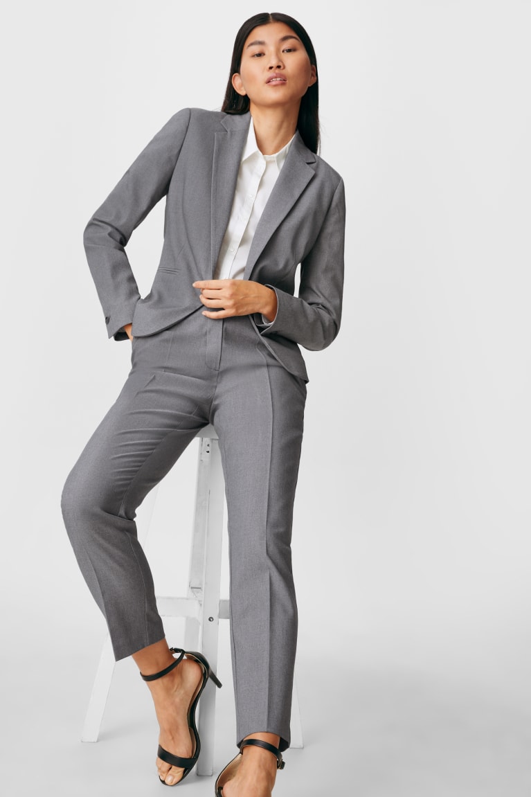 Blazers C&A Business Regular Fit Recycled Gris | PLHVAG-173