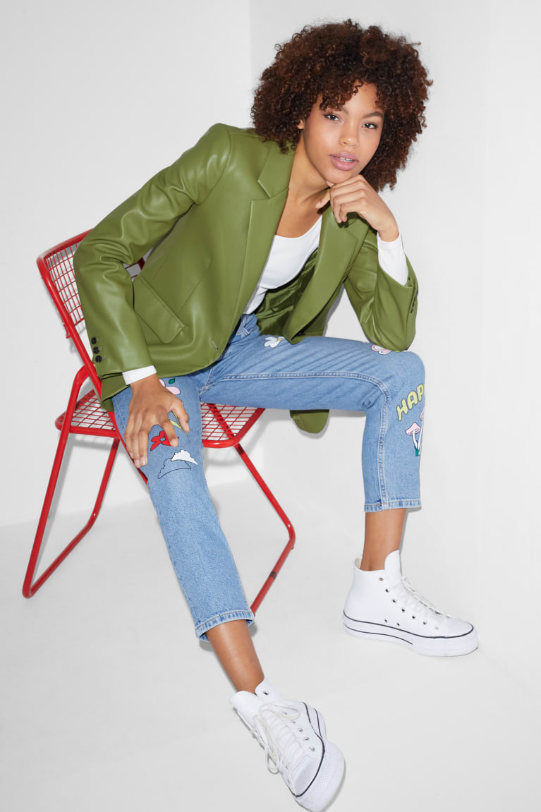 Blazers C&A Clockhouse Faux Cuero Verde | RKZBVF-890