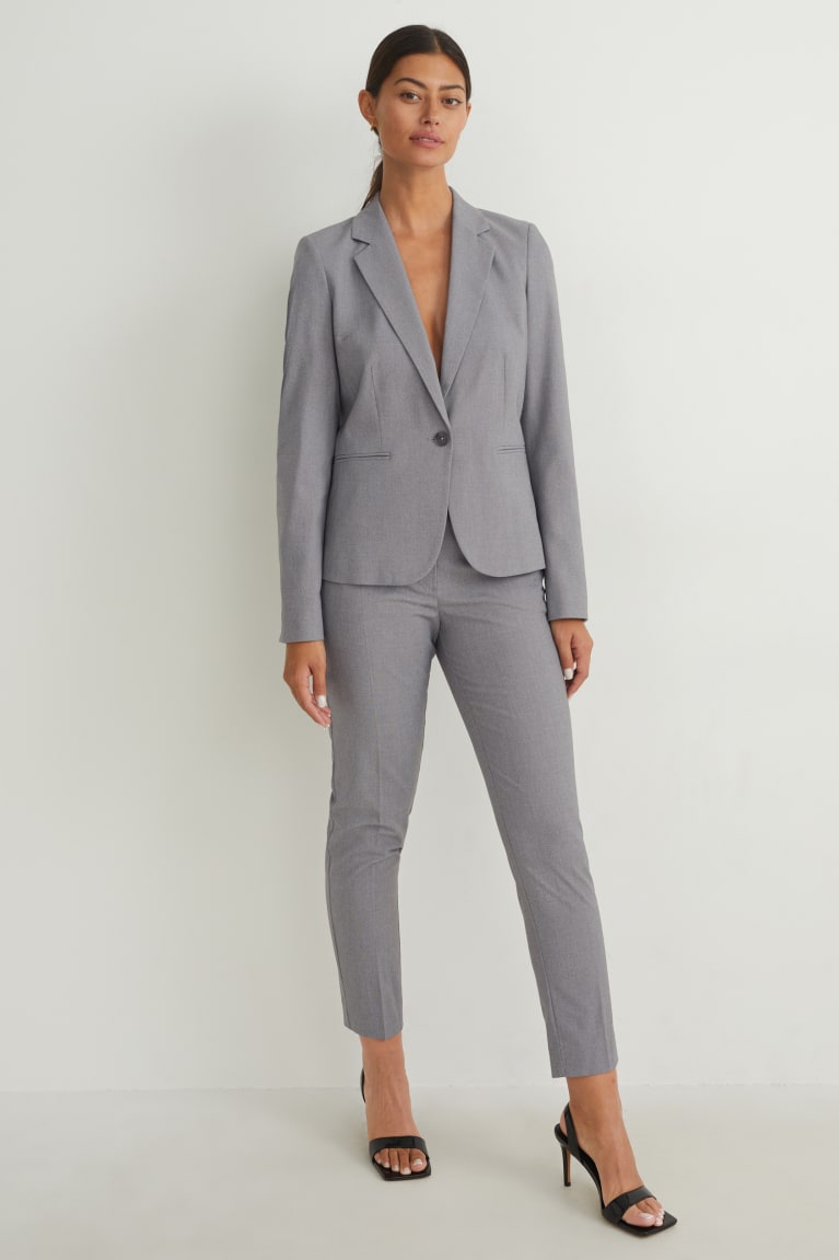 Blazers C&A Regular Fit Recycled Gris | PGKDNW-958