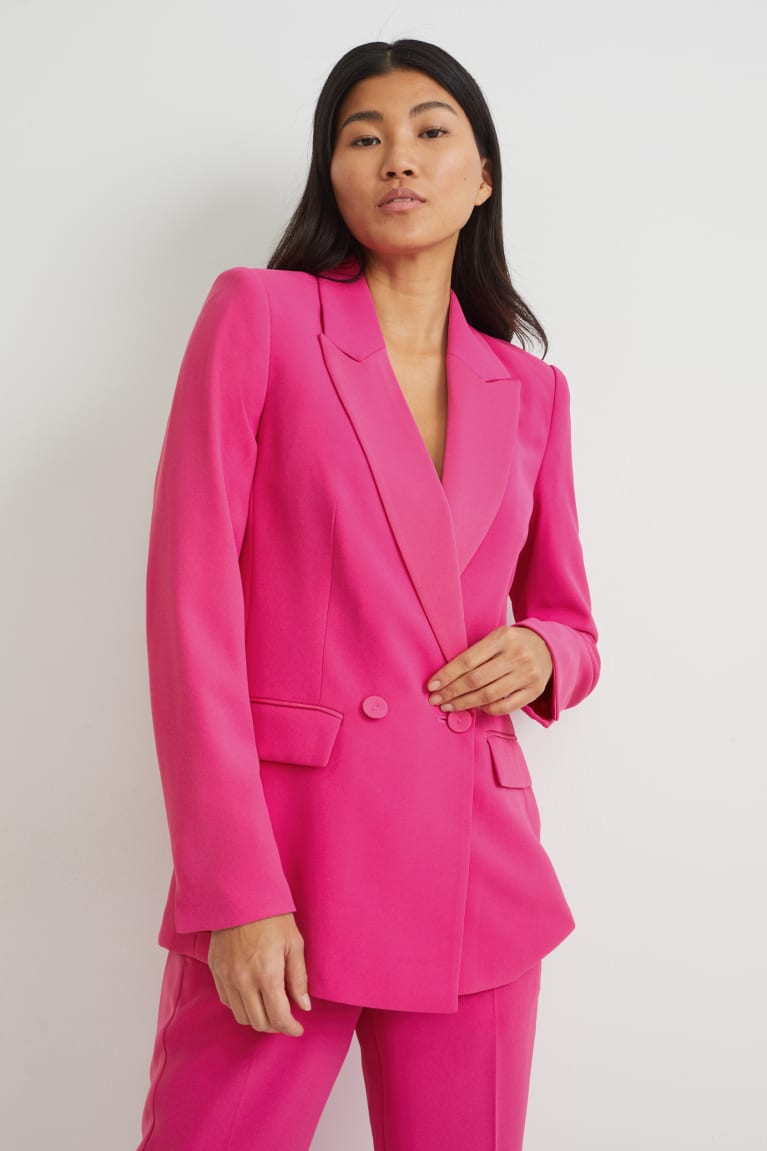 Blazers C&A Regular Fit Recycled Rosas | RQAUDB-982