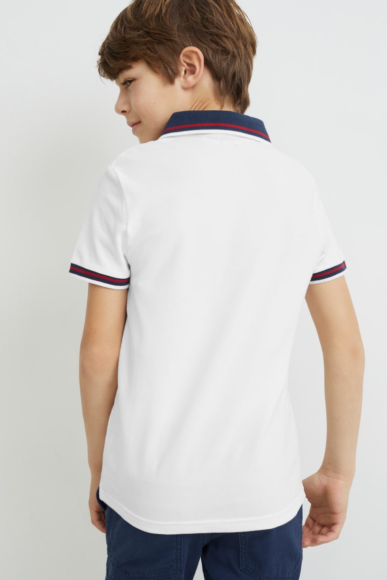 Camisas C&A Polo Blancas | PCQZFG-982