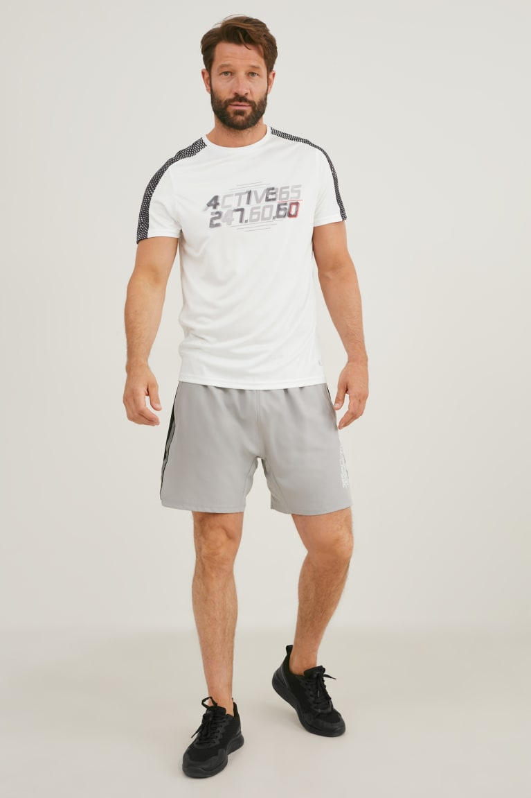 Camiseta C&A Active Blancas | GTQFCY-409