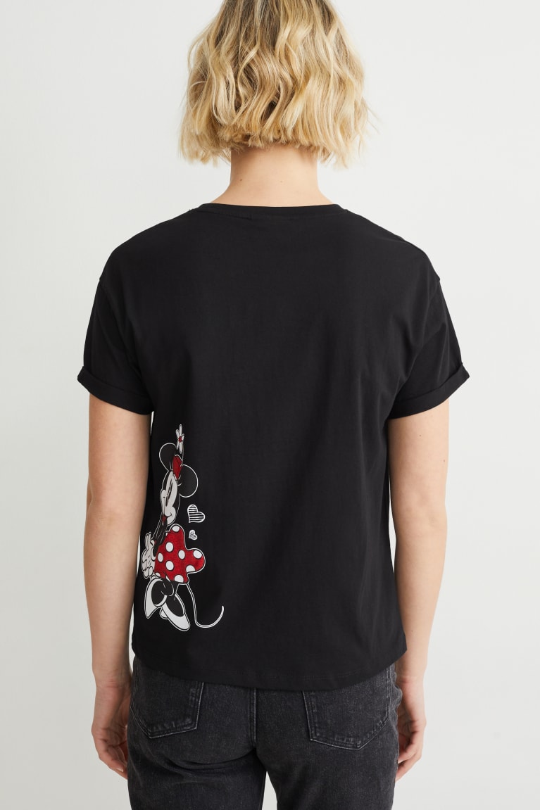 Camiseta C&A Disney Negras | MUZNSJ-513