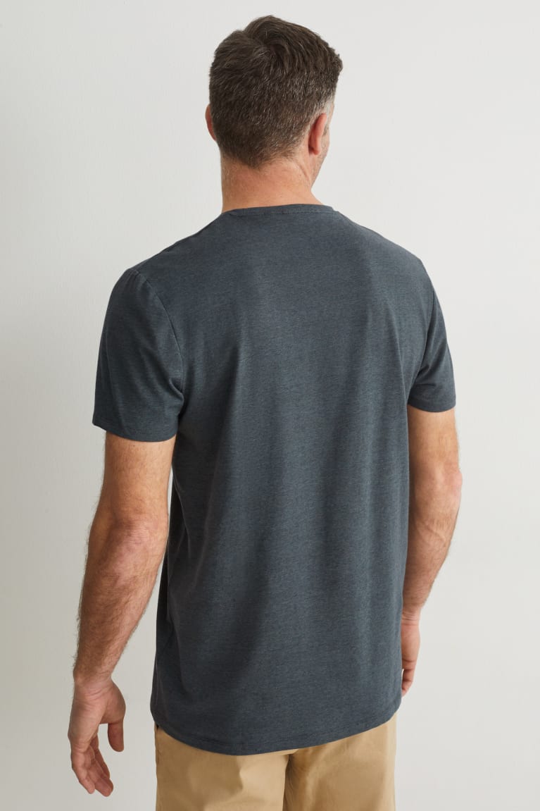 Camiseta C&A Flex Organic Algodon Verde Oscuro | QHPMYJ-904