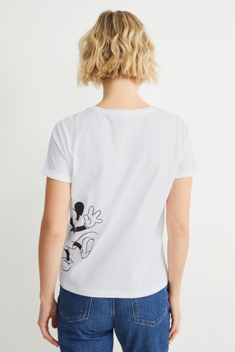 Camiseta C&A Mickey Mouse Blancas | PXLVNC-971