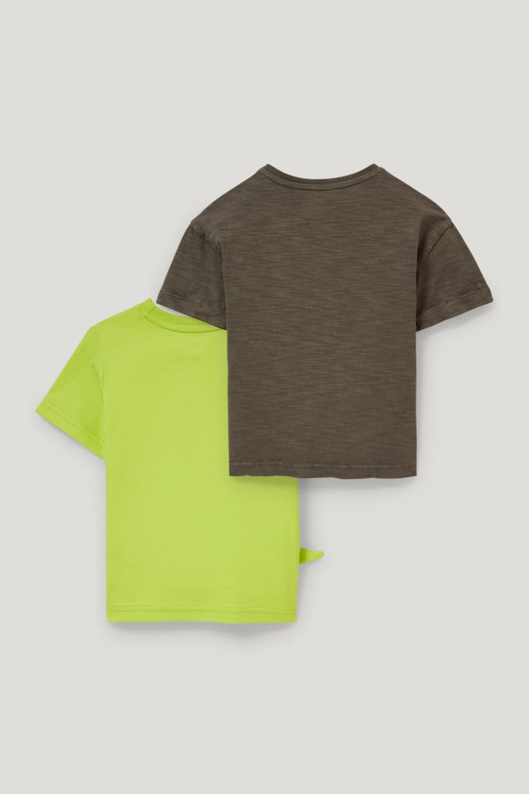 Camiseta C&A Multipack Of 2 Sleeve Verde Claro | REAYZB-465