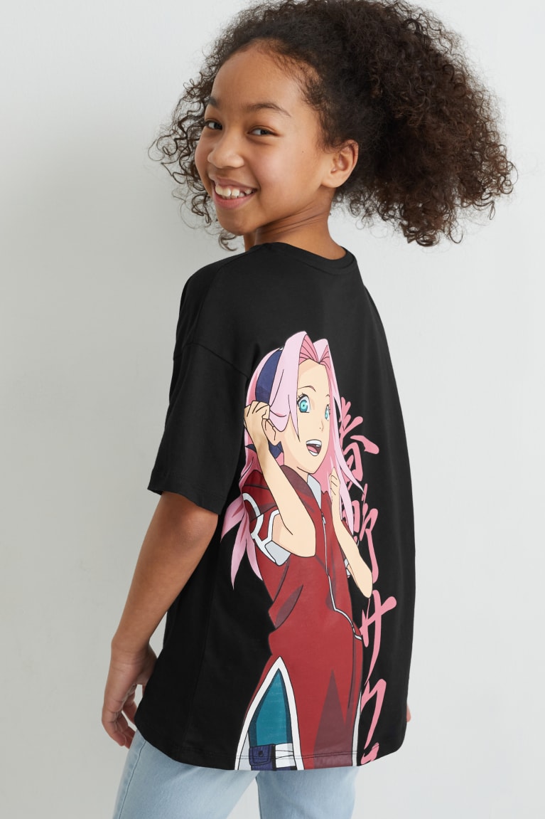 Camiseta C&A Naruto Negras | CXSMLY-016